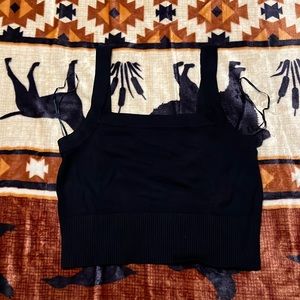 cropped sweater tank